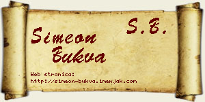 Simeon Bukva vizit kartica